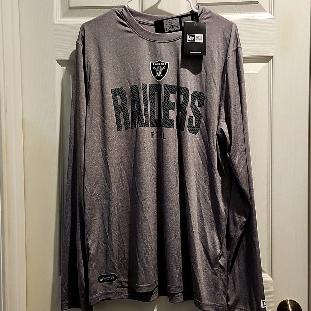 Raiders New Era jersey long sleeve shirt.